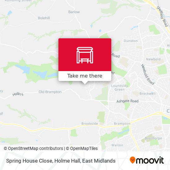 Spring House Close, Holme Hall map