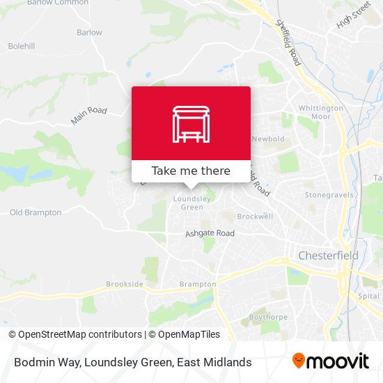 Bodmin Way, Loundsley Green map