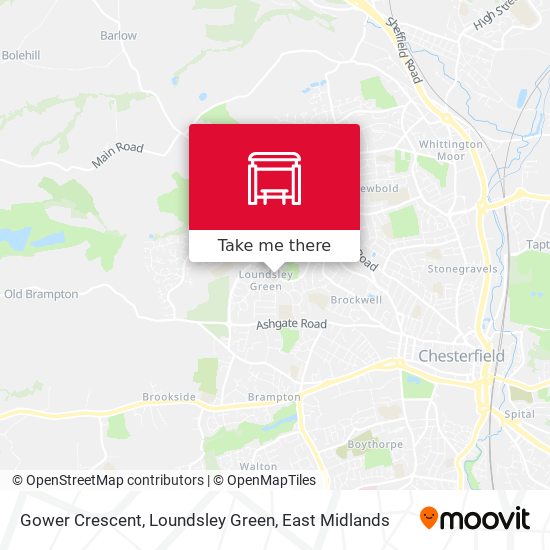 Gower Crescent, Loundsley Green map