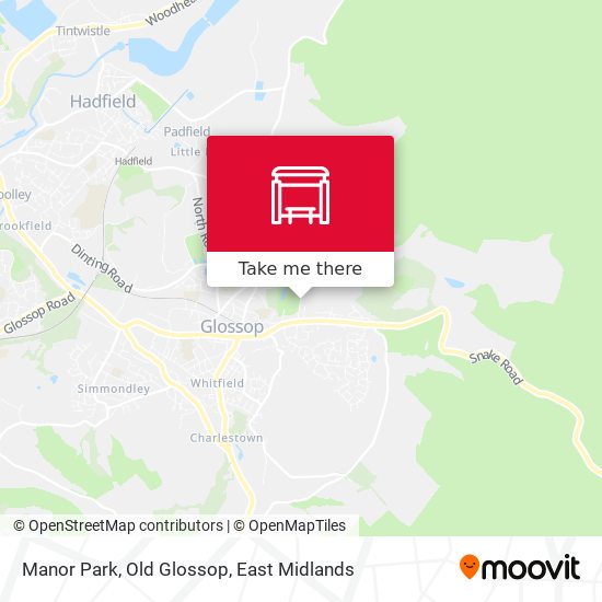 Manor Park, Old Glossop map