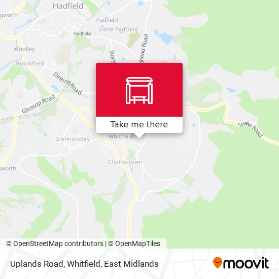Uplands Road, Whitfield map