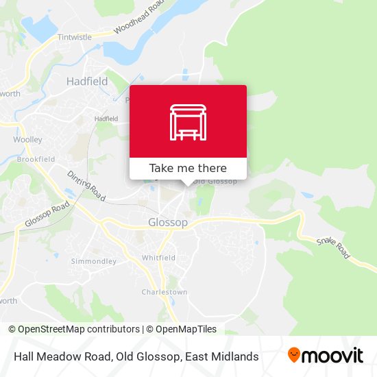 Hall Meadow Road, Old Glossop map
