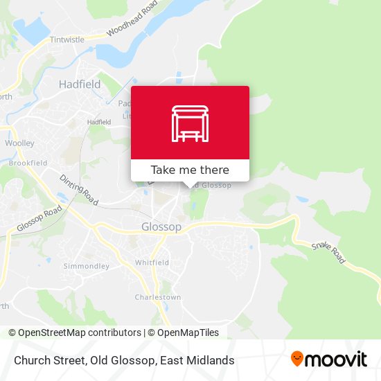 Church Street, Old Glossop map