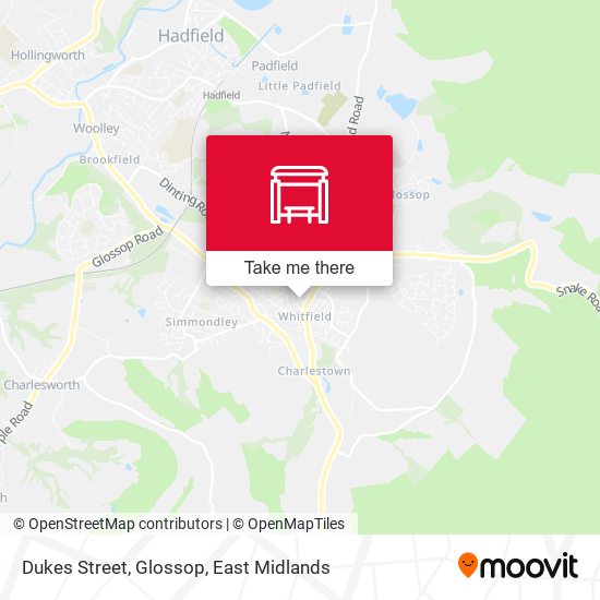 Dukes Street, Glossop map