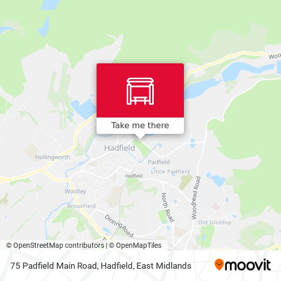 75 Padfield Main Road, Hadfield map
