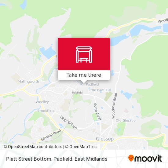 Platt Street Bottom, Padfield map