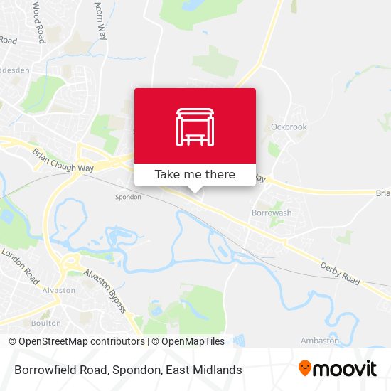Borrowfield Road, Spondon map