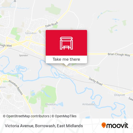 Victoria Avenue, Borrowash map