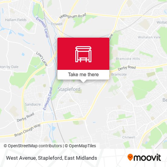 West Avenue, Stapleford map
