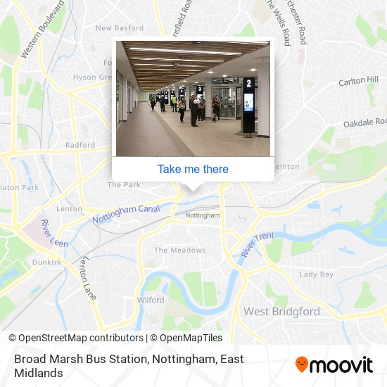 Broad Marsh Bus Station, Nottingham map