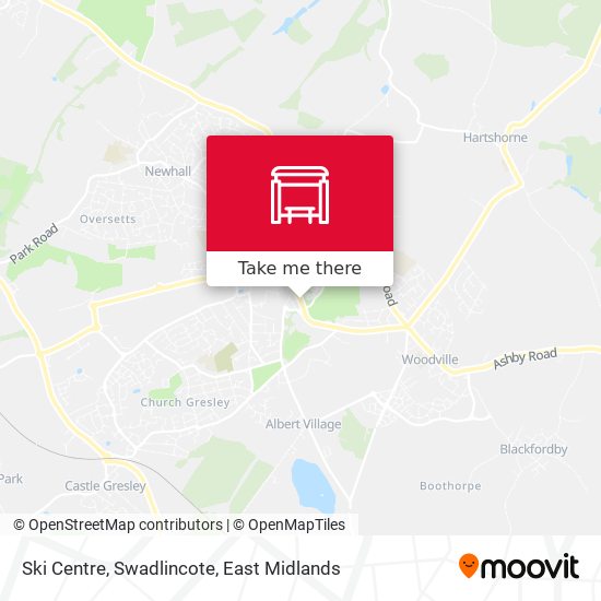 Ski Centre, Swadlincote map