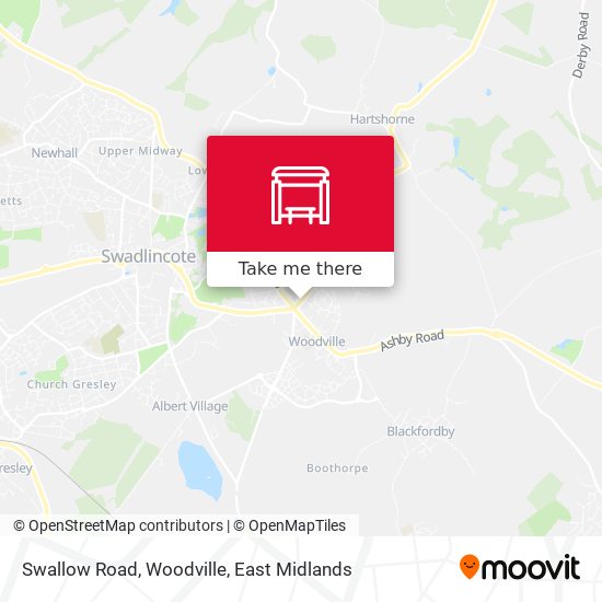 Swallow Road, Woodville map