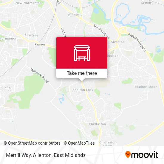 Merrill Way, Allenton map