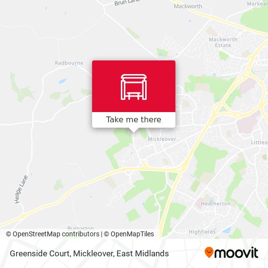 Greenside Court, Mickleover map