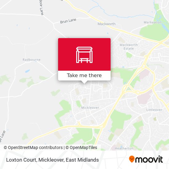 Loxton Court, Mickleover map