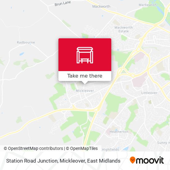 Station Road Junction, Mickleover map