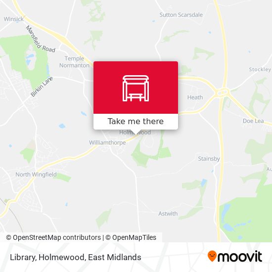 Library, Holmewood map