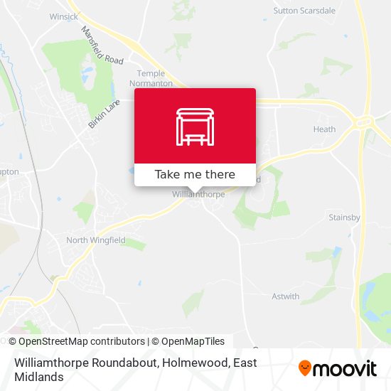 Williamthorpe Roundabout, Holmewood map