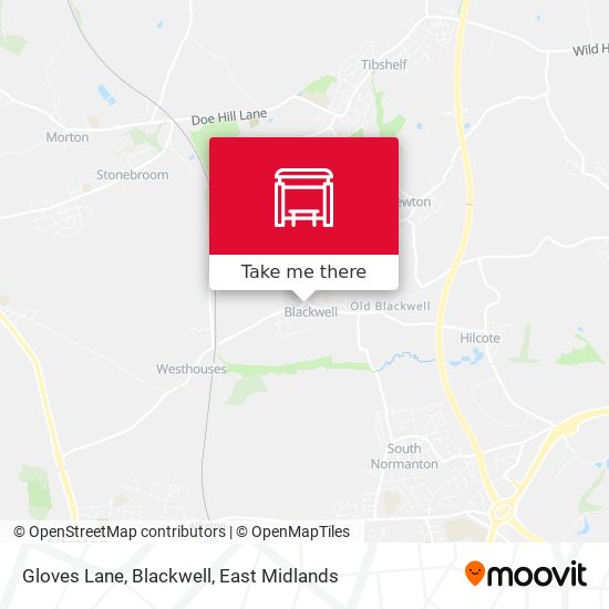 Gloves Lane, Blackwell map