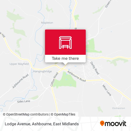 Lodge Avenue, Ashbourne map