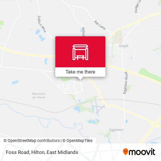 Foss Road, Hilton map