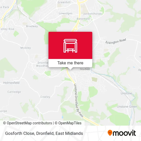 Gosforth Close, Dronfield map
