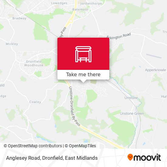 Anglesey Road, Dronfield map