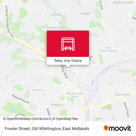 Fowler Street, Old Whittington map