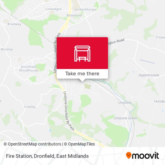 Fire Station, Dronfield map