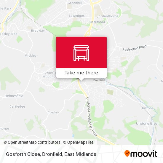 Gosforth Close, Dronfield map