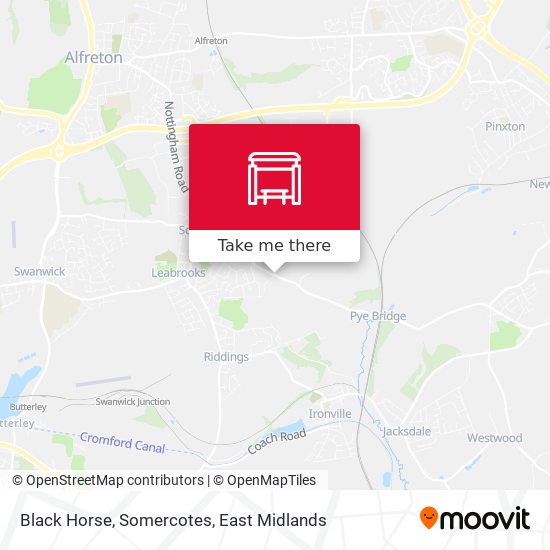 Black Horse, Somercotes map