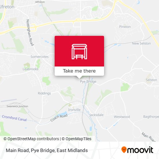 Main Road, Pye Bridge map