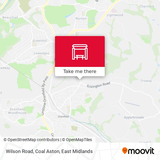 Wilson Road, Coal Aston map