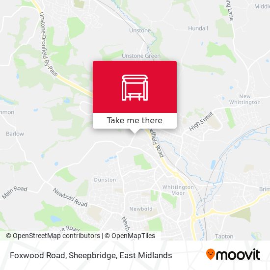 Foxwood Road, Sheepbridge map