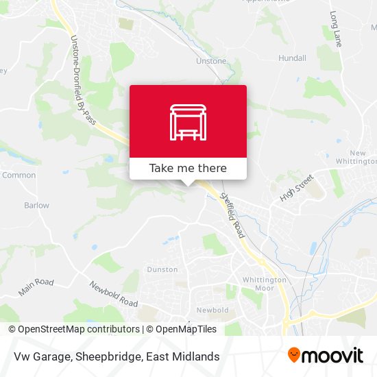 Vw Garage, Sheepbridge map