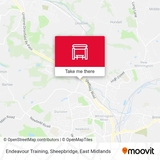 Endeavour Training, Sheepbridge map