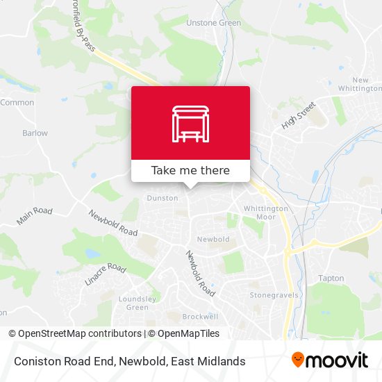 Coniston Road End, Newbold map