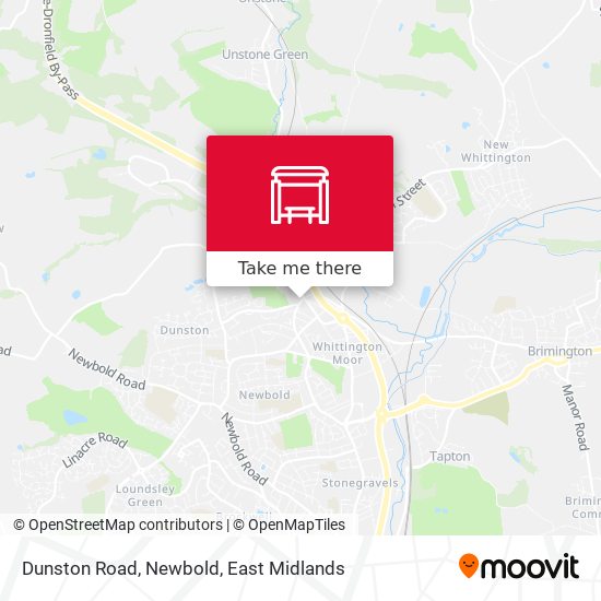 Dunston Road, Newbold map
