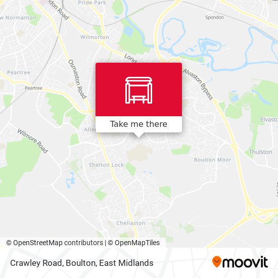 Crawley Road, Boulton map