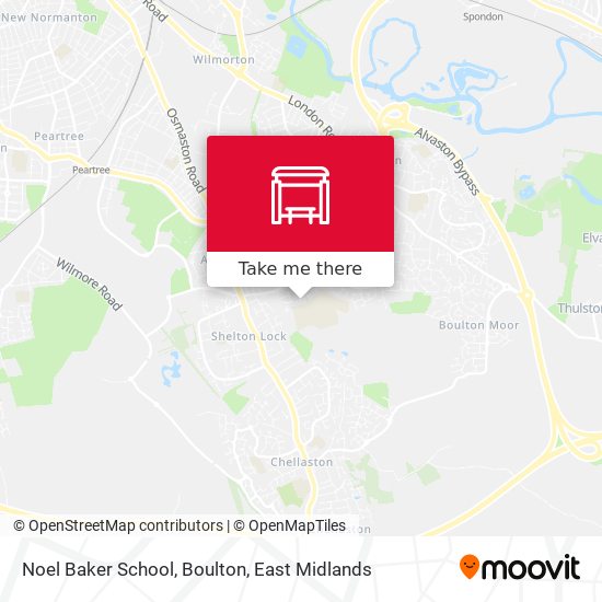 Noel Baker School, Boulton map