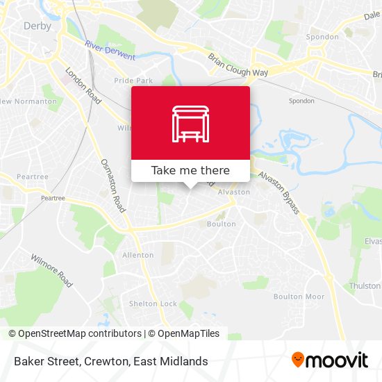 Baker Street, Crewton map