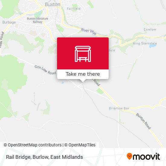 Rail Bridge, Burlow map