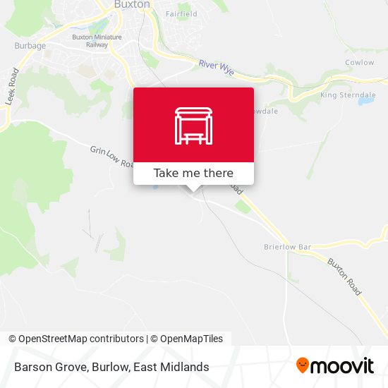 Barson Grove, Burlow map