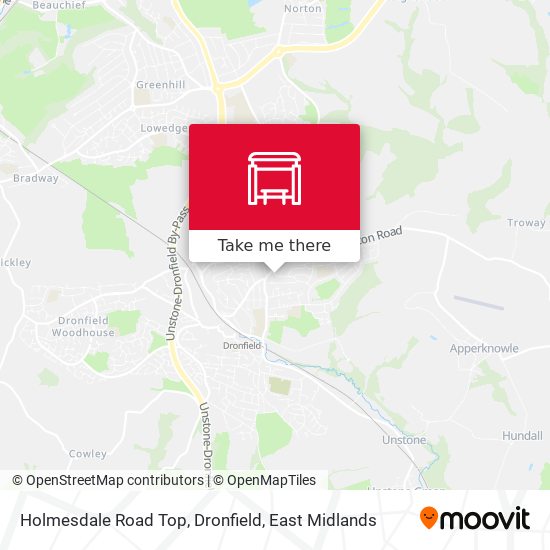 Holmesdale Road Top, Dronfield map