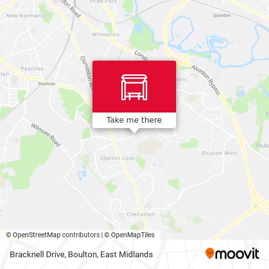 Bracknell Drive, Boulton map