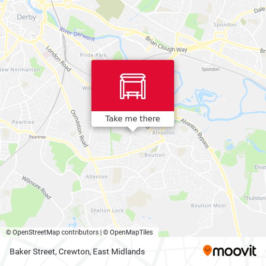 Baker Street, Crewton map