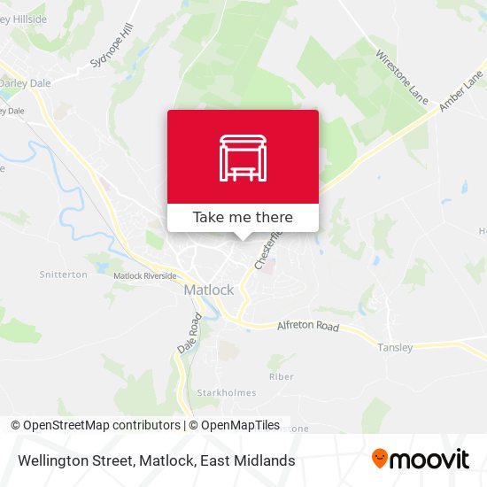 Wellington Street, Matlock map