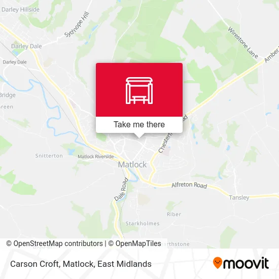 Carson Croft, Matlock map