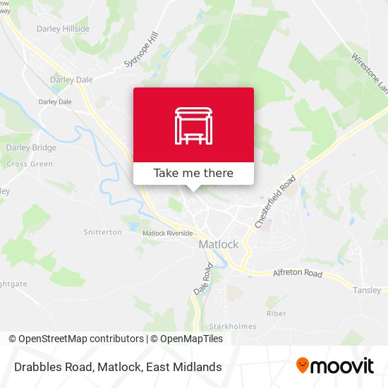 Drabbles Road, Matlock map