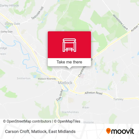 Carson Croft, Matlock map